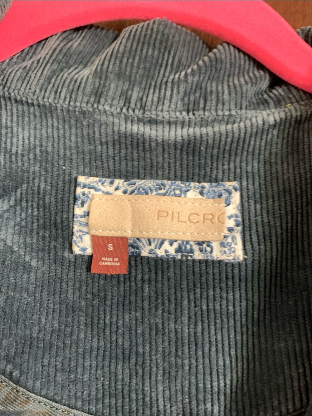 Pilcro Teal Corduroy Relaxed Blazer - Picture 2 of 14